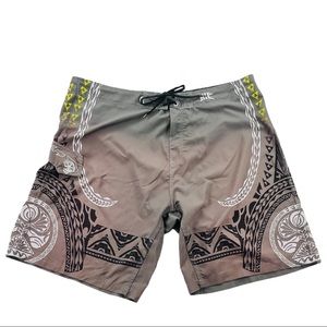 Hawaiian Island Creation Mens Board Shorts HIC Size 44 (10138)